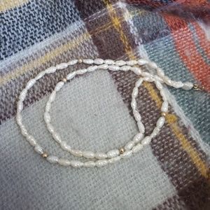 14k gold, vintage, mother of pearl, necklaxe